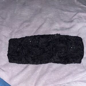 Forever 21 Black Lace Crop Top